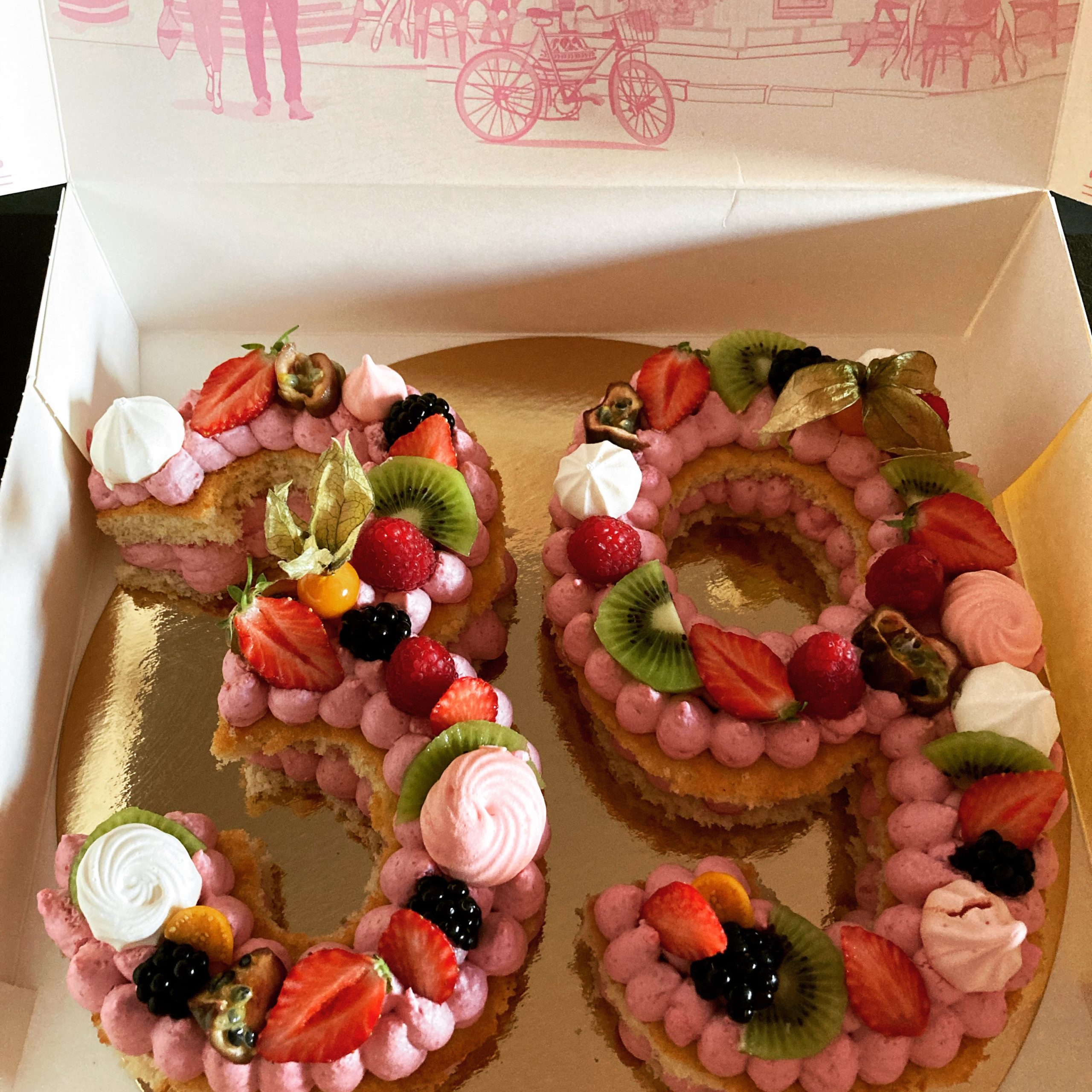 Custom Single Digit Number Cake – Rollover Bakery